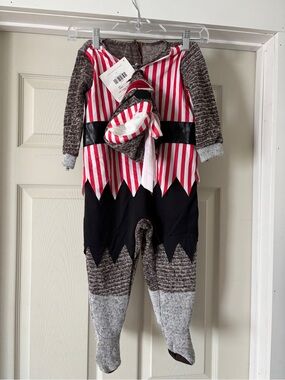 NWT 2 Piece Pirate Sock Monkey Size 2T Costume Cracker Barrel